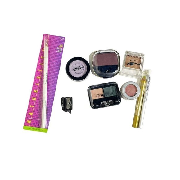 Maybelline New York Other - COVERGIRL MAYBELLINE Set of 9 Eyeshadows, Pencils and Sharpener Pink Gold White